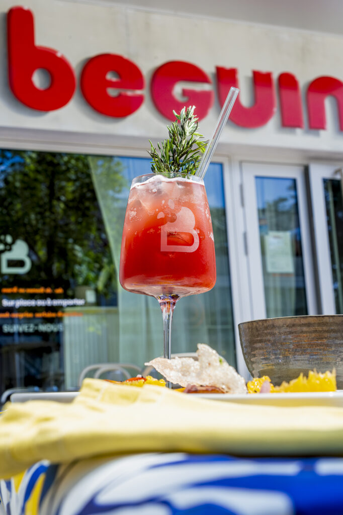 Cocktail rouge de chez Béguin