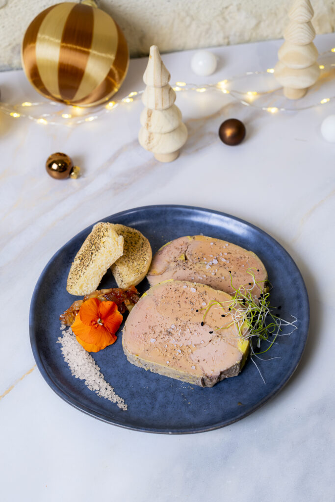 Foie gras dans le menu de Noël
